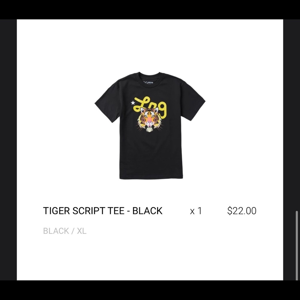 LRG Tiger Script Tee